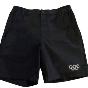 Anta Olympic Games Tokyo 2020 Mens Athletic Shorts Black Zipper Pocket Size L